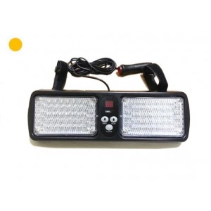 LED zonneklep flitser ambergeel LED zonneklep flitser ambergeel